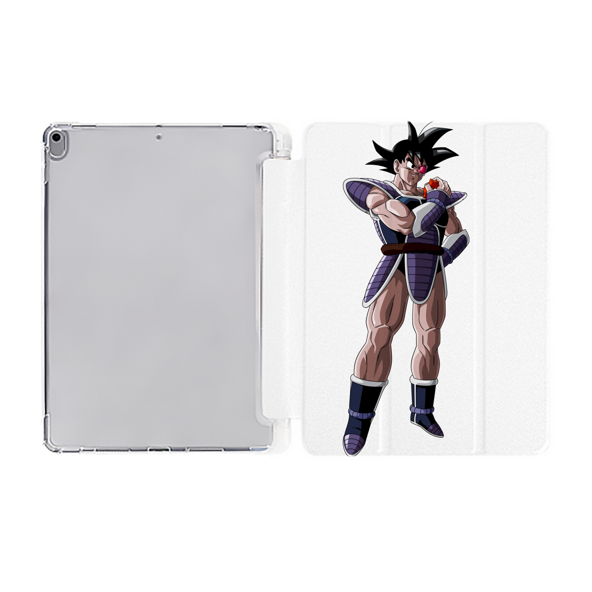 （画像用） ドラゴンボール 孫悟空（そん ごくう）Son Goku カカロット DRAGON BALL Kakarotto IPad ケース ペン収納付き 三つ折りスタンド PUレザー×シリコン 対応機種9.5/10.5/10.9インチ